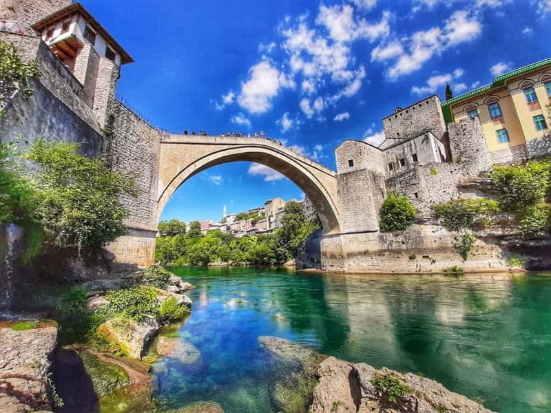 From Sarajevo: Mostar, Kravice Waterfalls and 4 Cities Tour - Konjic opens the day beside the Neretva