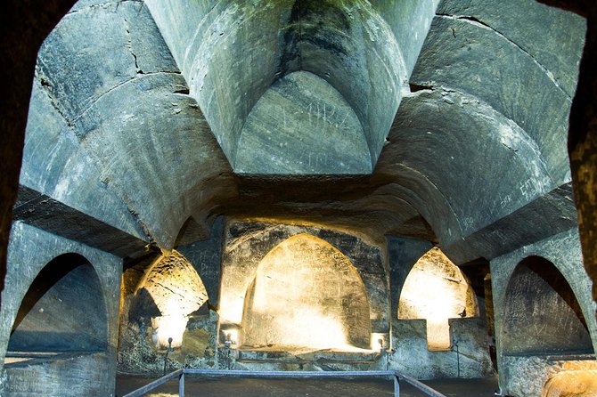 Sarajevo to Zagreb: One-Way Tour via Jajce, Travnik, Pliva Lake and Watermills - Inside Jajce’s unusual underground church