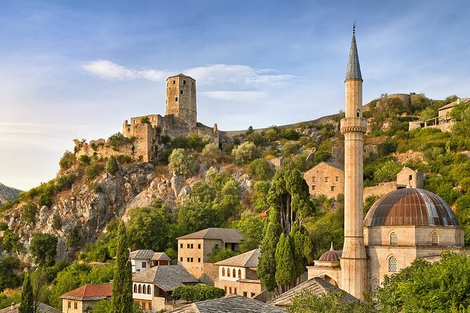 Transfer Mostar to Dubrovnik with Kravice Waterfalls, Blagaj and Počitelj tour - Počitelj, a stone town on the Neretva